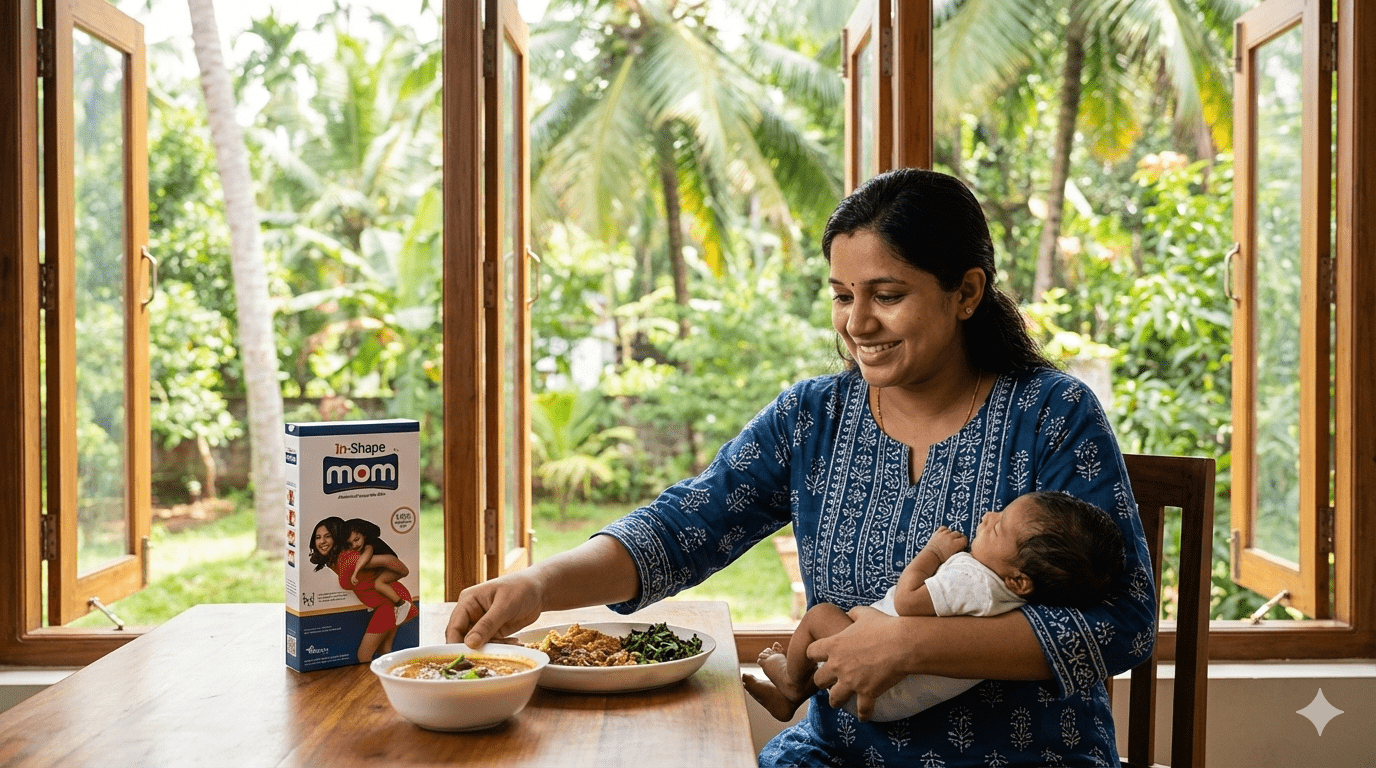 A combination of internal nutrition and external structural support is key for postpartum recovery.