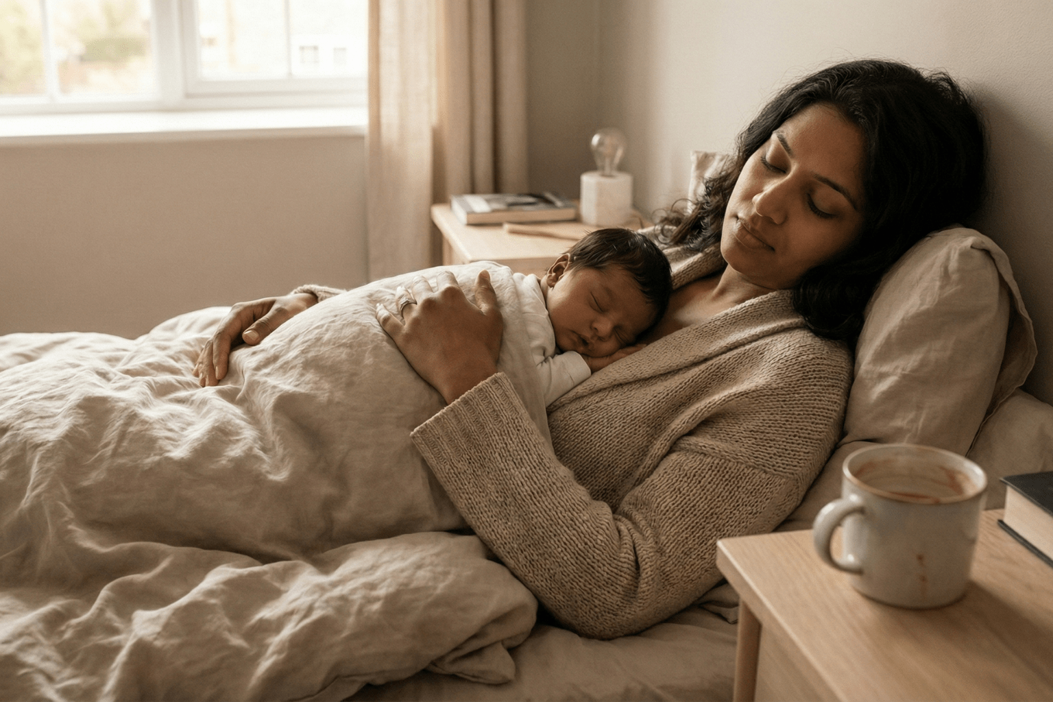 Resting and bonding are vital parts of the postpartum recovery journey.